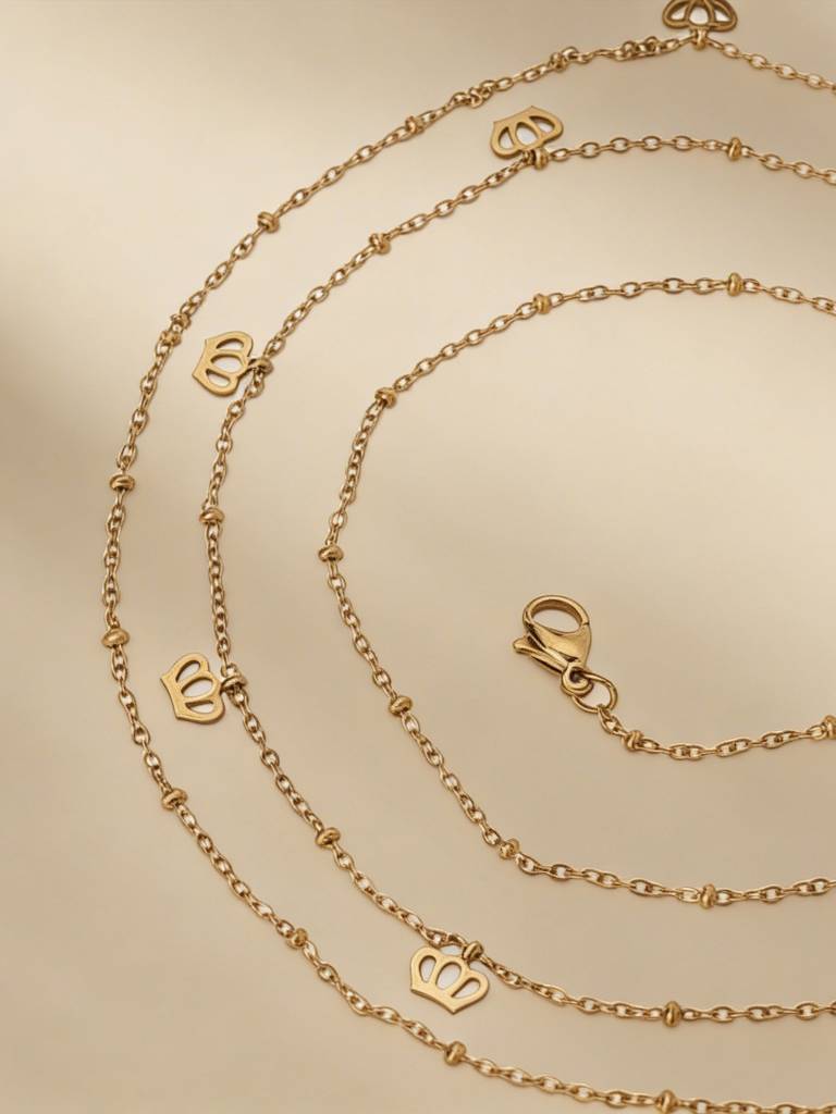 Mini Dangling Crown Charm Waist Chain For Women - Waterproof & Anti-Tarnish : W0007