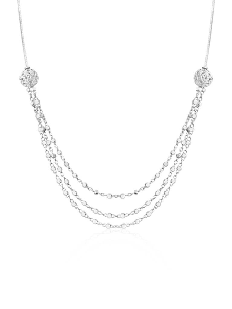 Silver Filigree Necklace : EPNC2286