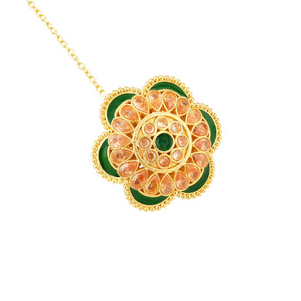 Borla Collection Floral Maang Tika : 8905124037012