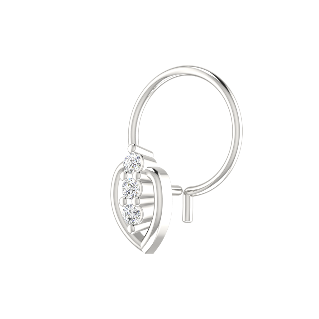 Avsar 9K Bis Hallmarked | Nosepin For Women/Girls |  Avno281 : AVNO281WC