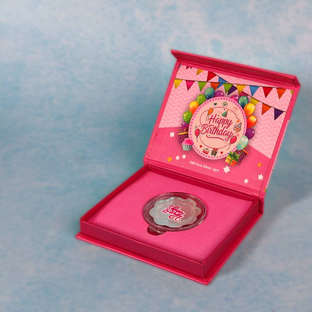 Happy Birthday 999 Silver Coin Gift Box : SMK-GFT-CON-003