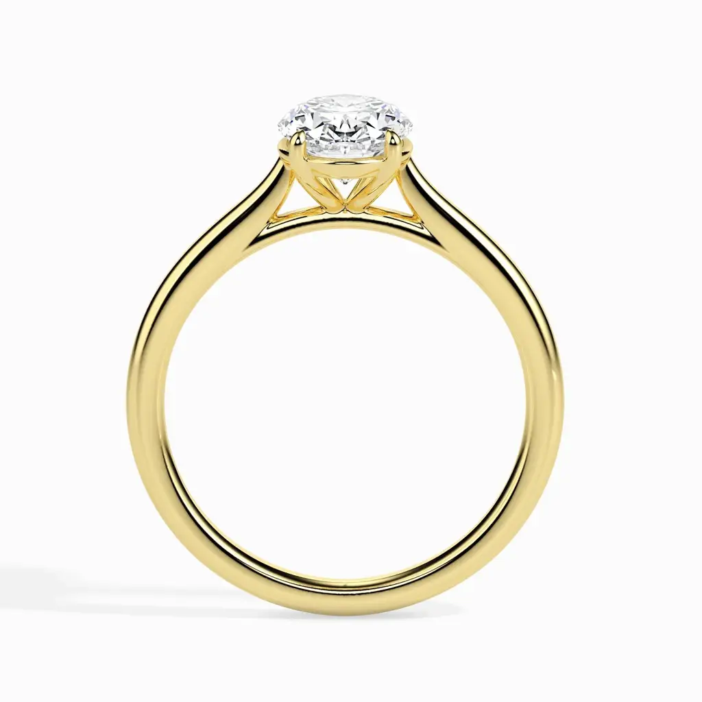 1 Carat Oval Solitaire Ring : 14kYellowZNR87F10