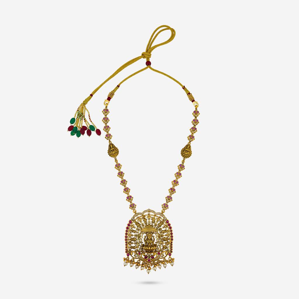 Ruby Gold - Plated Bridesmaid Temple Necklace - 461369 : 461369