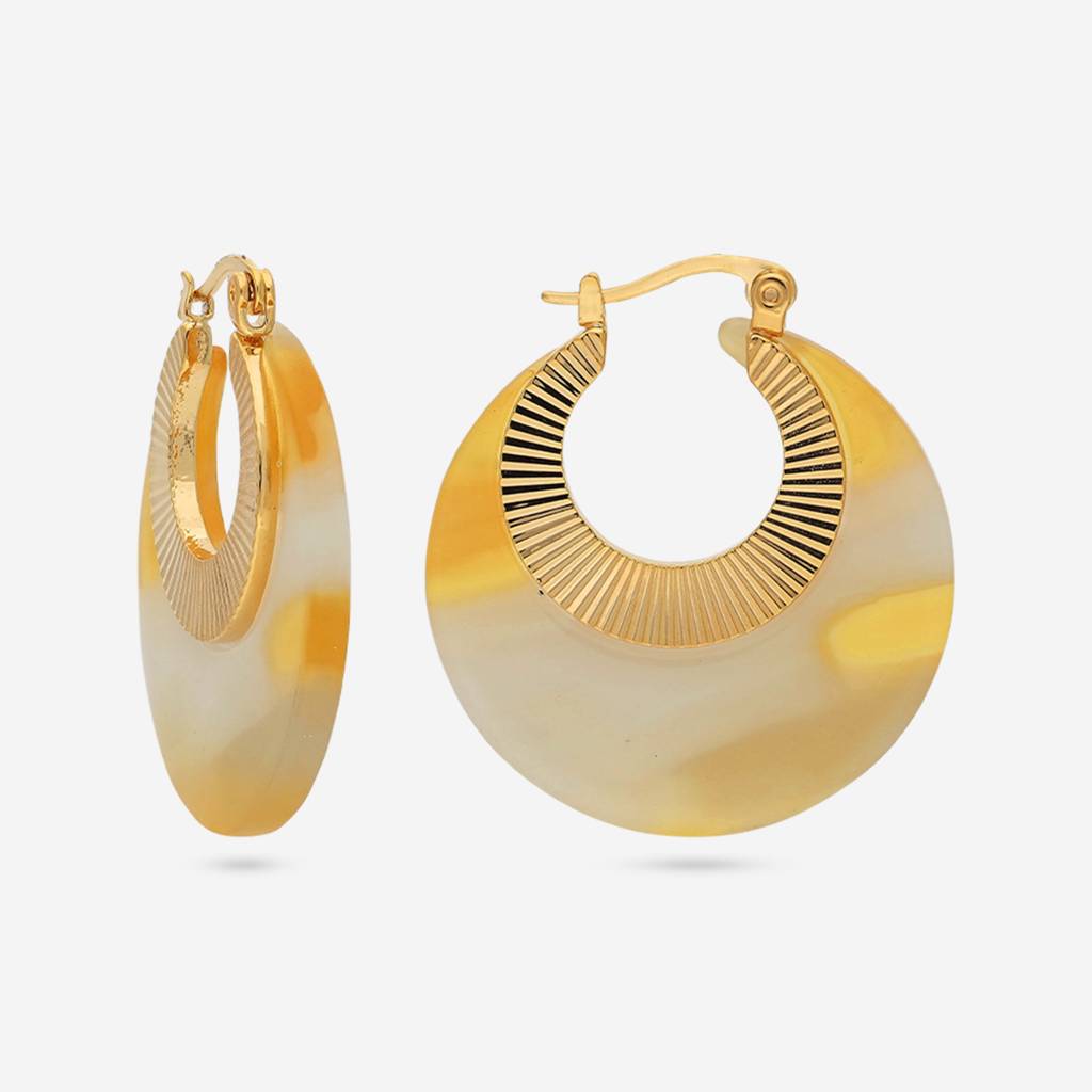 Gold - Plated Casual Wear Trendy Earring - 456260 : 456260