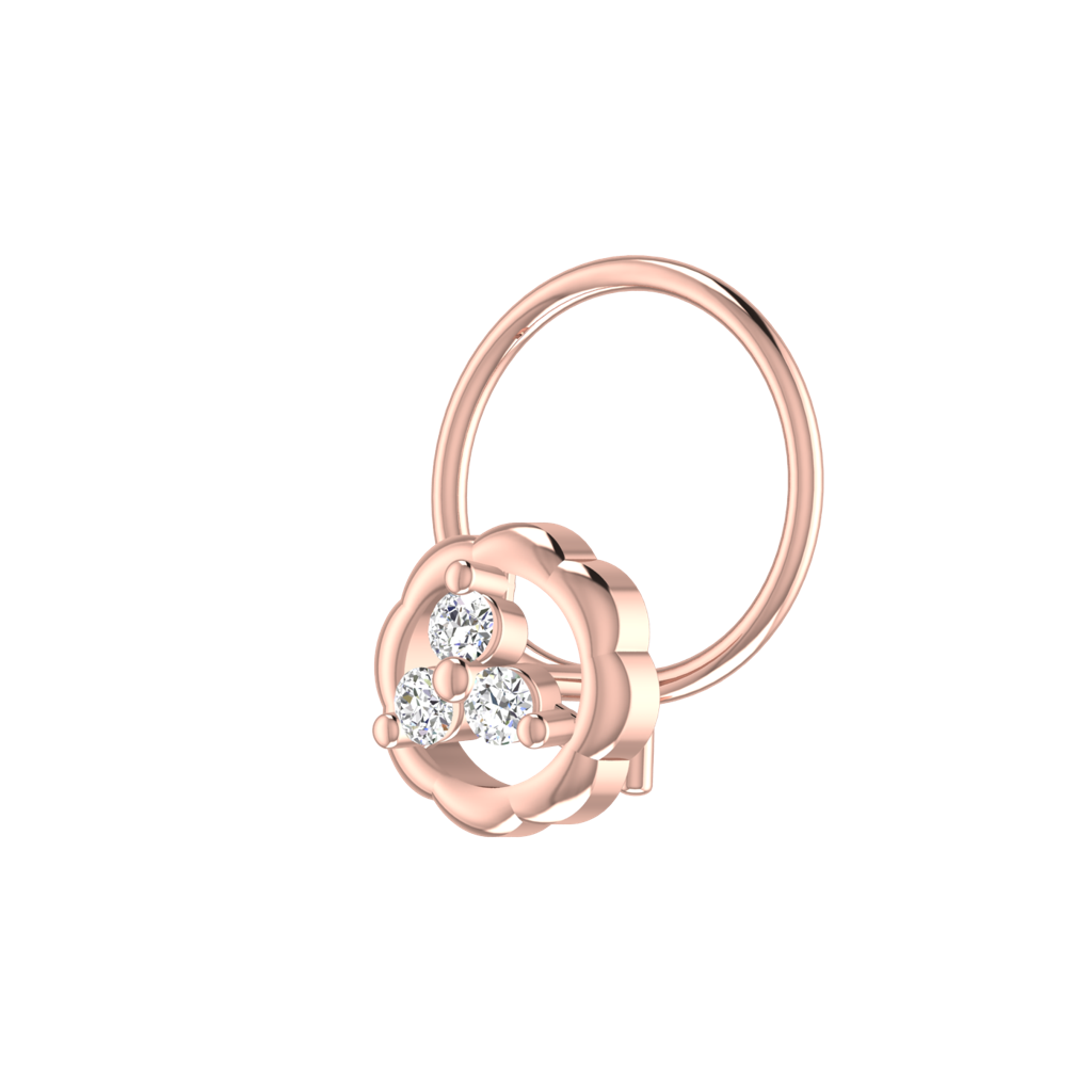 Avsar 9K Bis Hallmarked | Nosepin For Women/Girls |  Avno284 : AVNO284PC
