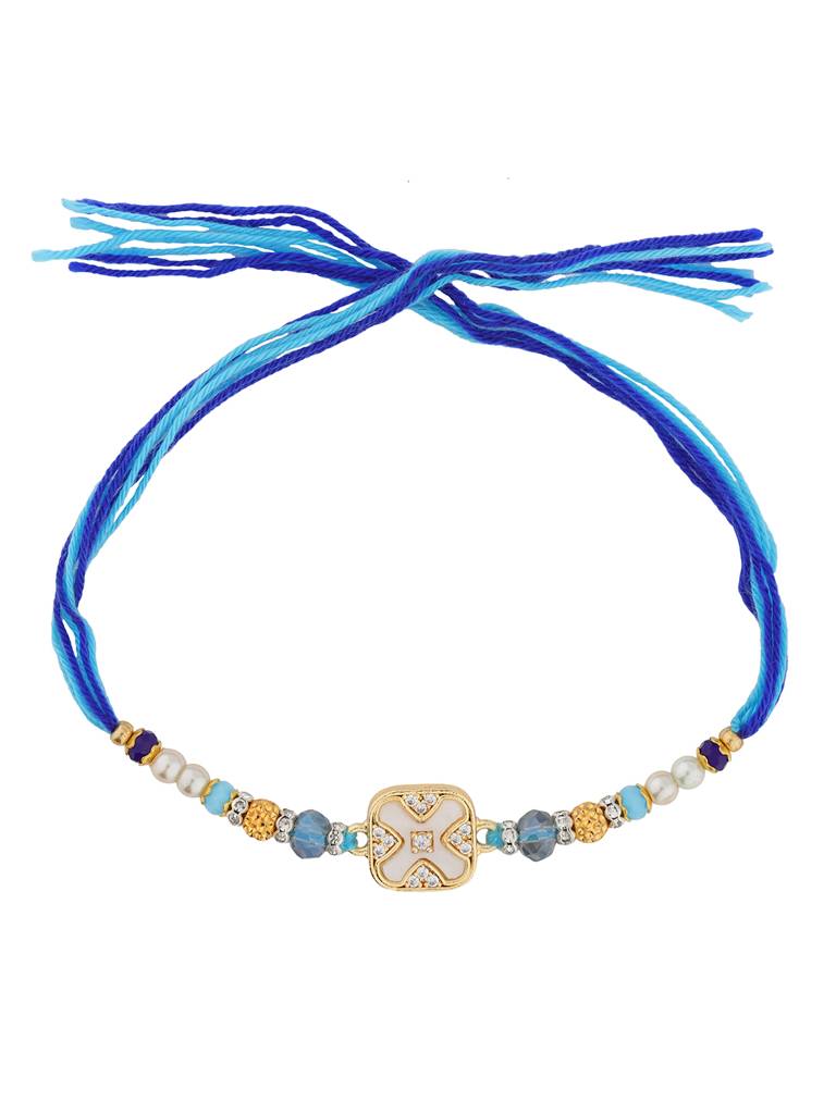 Pearl Bloom Silver Blessings Rakhi Box : 8905124585254