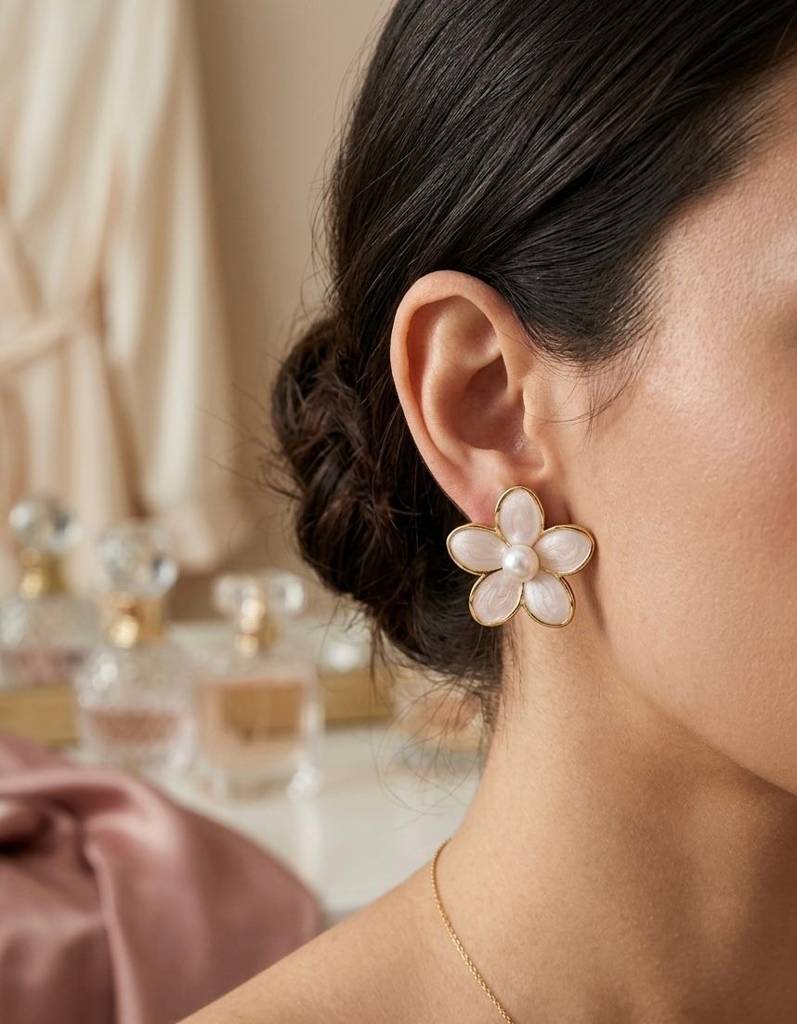 18K Gold Coated Mina Pearl : BEG008