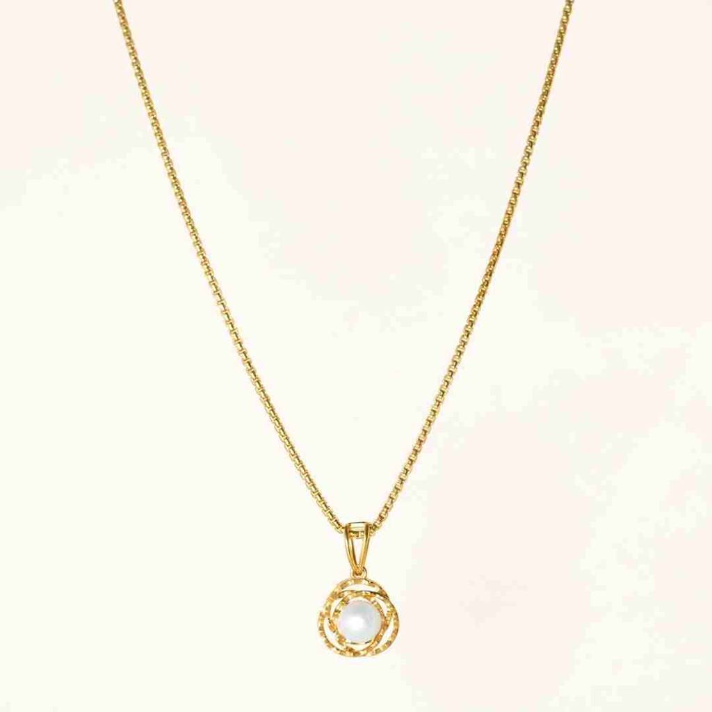 22K Gold Vermeil |Radiance Pendant (Without Chain)| Pure 925 Sterling Silver With The Thickest Gold Layer : TSPN-RAD-G-13001
