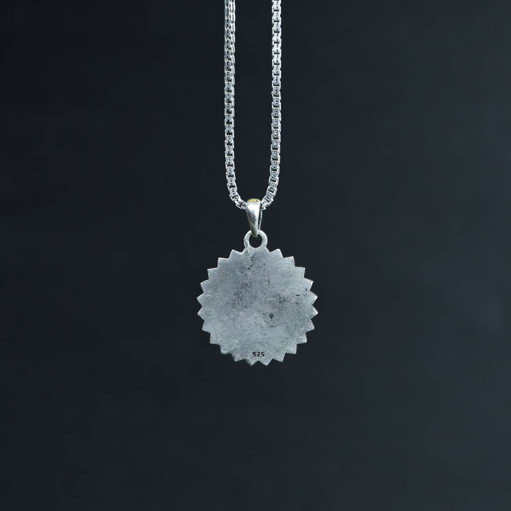 Shivji Coin Silver Pendant : ZV-PEN-COIN-032