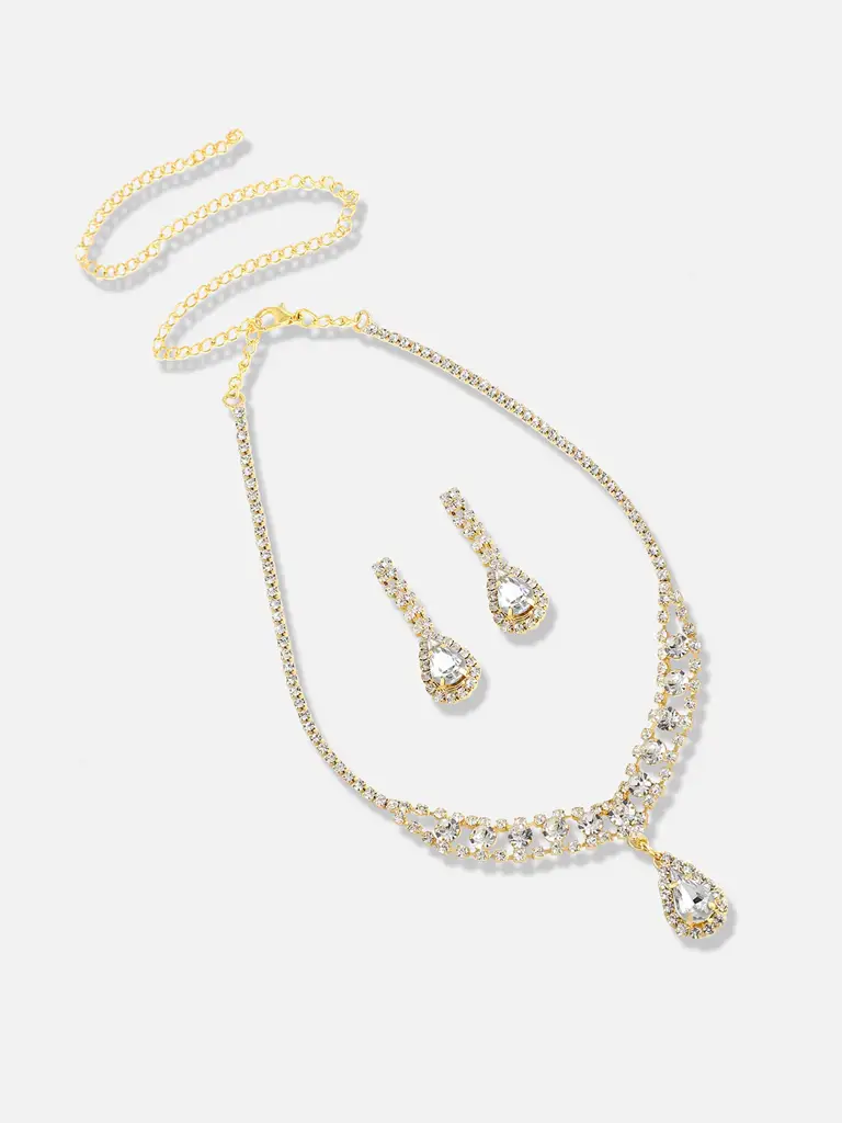 Chandler-Silver Plated Designer Party Necklace For Women : SOHNCK3438