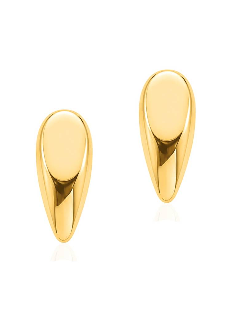 18K Gold Plated Stainless Steel Waterproof & Anti-Tarnish Liquid Aura Stud Earrings : E100ASSS0G