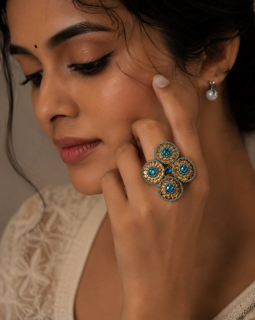 Raja Flower Ring : ABFR34