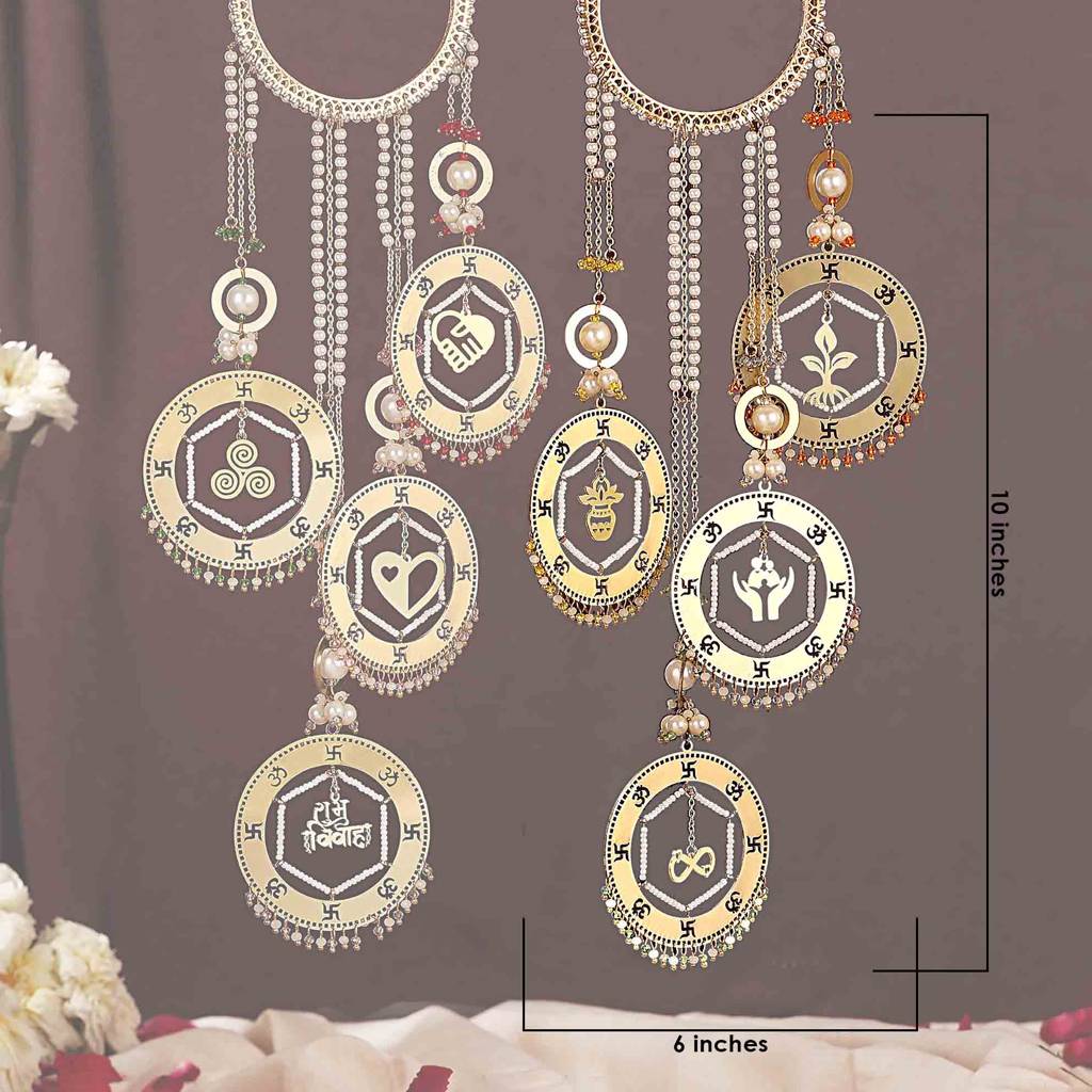 Saat Vachan Shubh Vivah Charms Bangle Style Kaleere - Set Of 2 Pieces : ACKL049