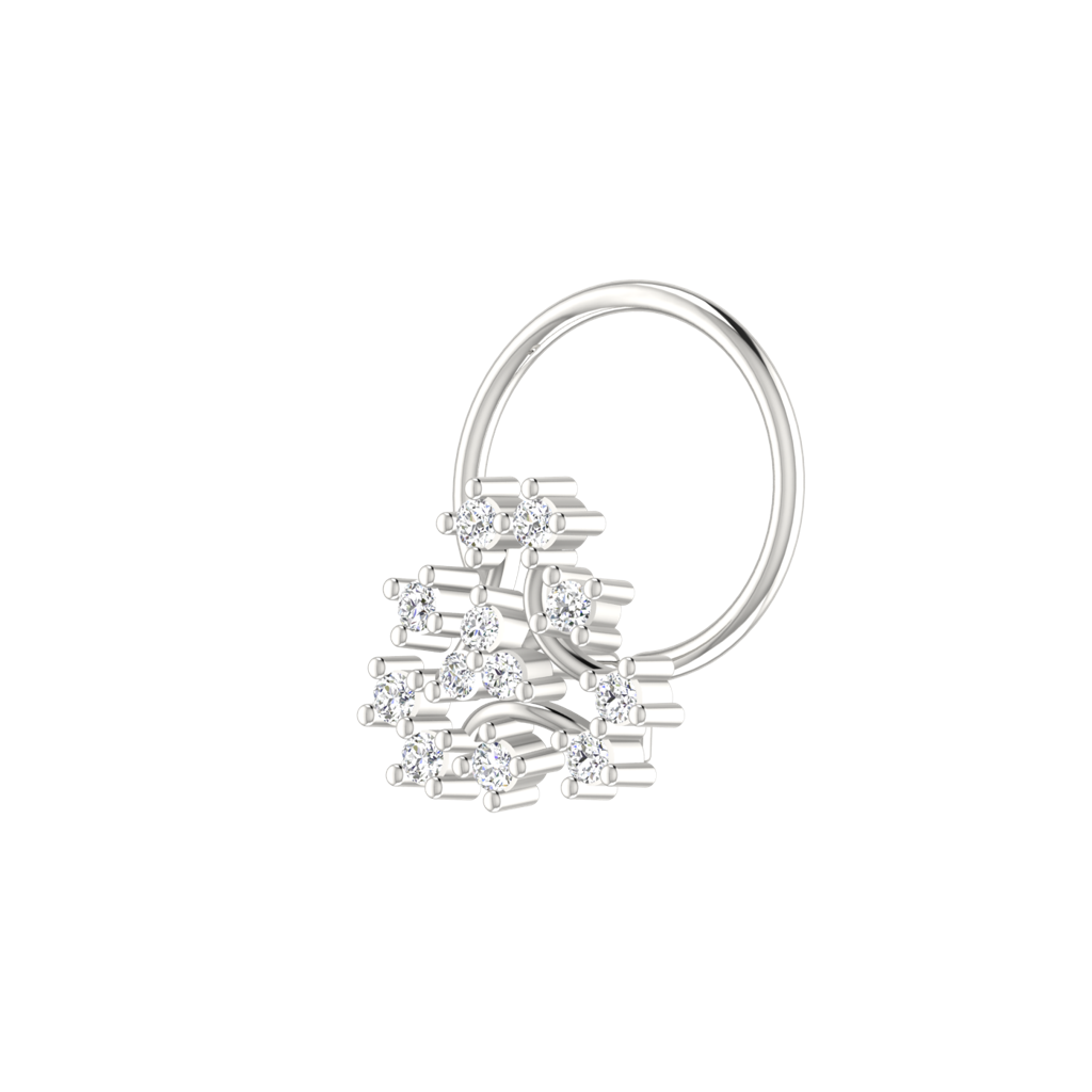 Avsar 9K Bis Hallmarked | Nosepin For Women/Girls |  Avno166 : AVNO166WC
