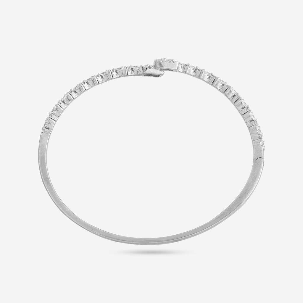 White - Plated Office Wear Silver Kada - 465925 : 465926