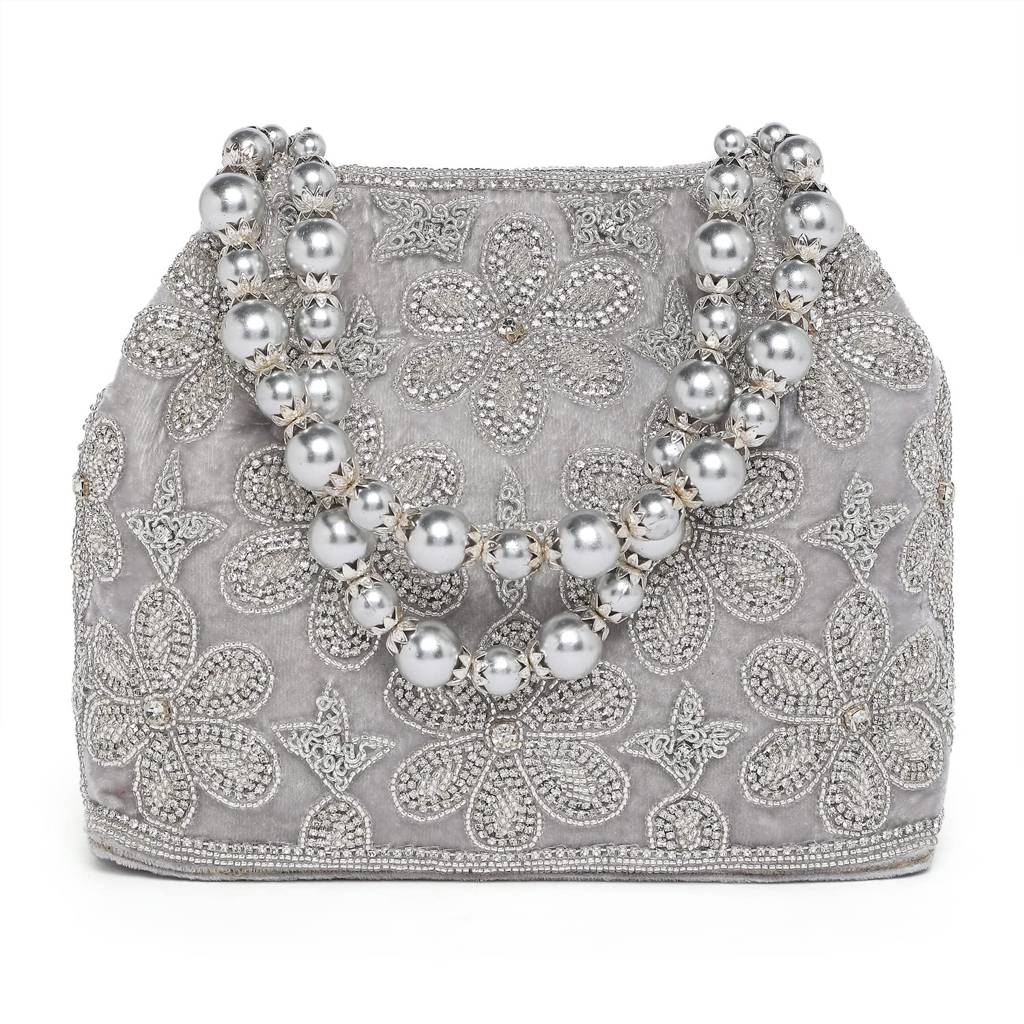 Potli Bags For Women Evening Bag Clutch Ethnic Bride Purse With Drawstring (P75S) : P75S