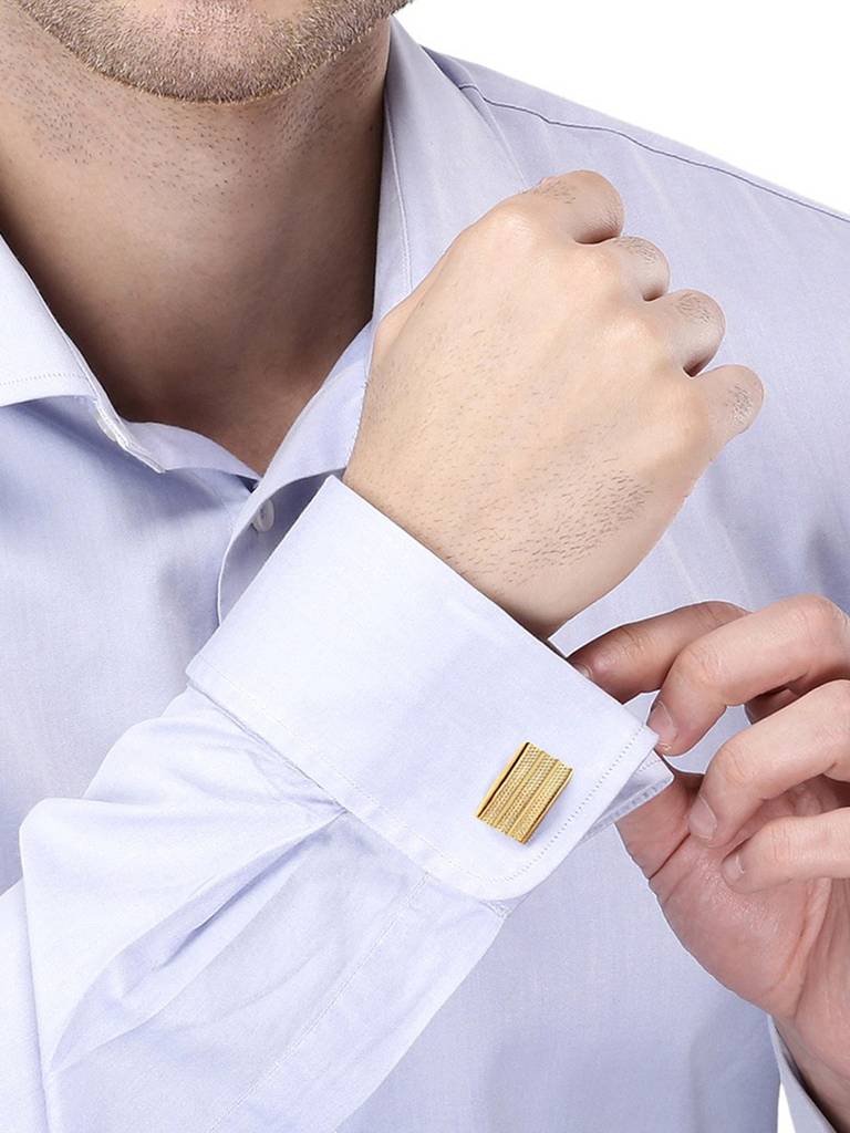 Peora Gold Plated Formal Cufflinks Stylish Classic Accessories For Men : PX9CL153