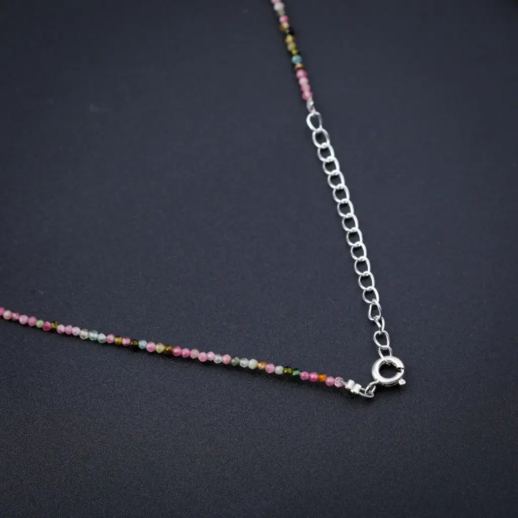 Multicolor Silver Necklace : 30487703