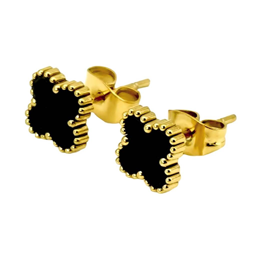Floral Shaped Stylish Stud Earring Fashion Jewellery For Women & Girls : PX9E3011BL