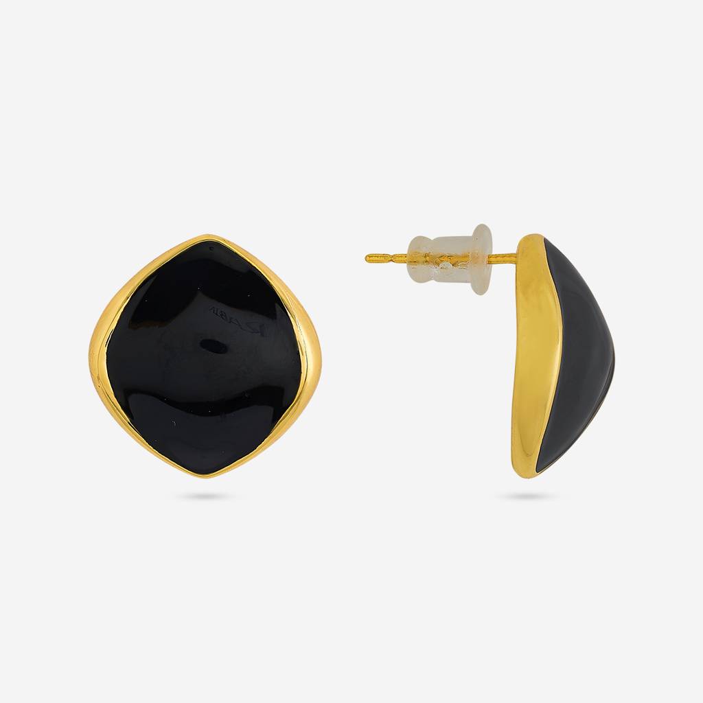 Black Gold - Plated Casual Wear Trendy Earring - 452894 : 452894