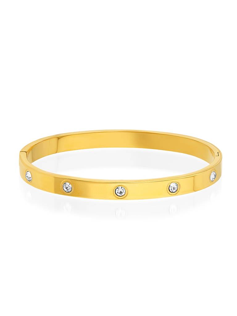 Crystal Orbit Bangle Stainless Steel Waterproof & Anti-Tarnish : B41SJSS0G