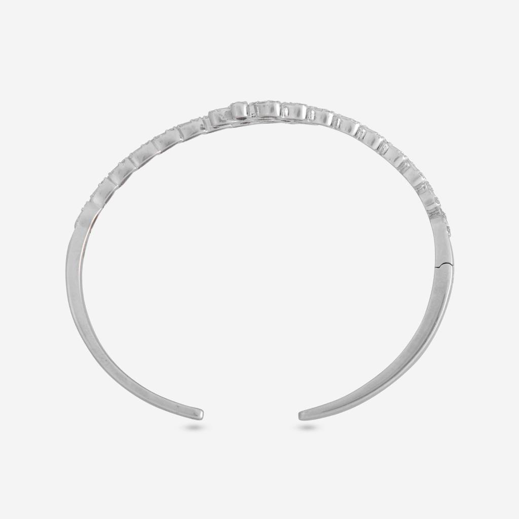 Gold - Plated Office Wear Silver Kada - 465931 : 465932