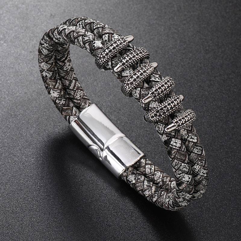 Animal Print Clawed Bracelet : MB1S1010-S-GY