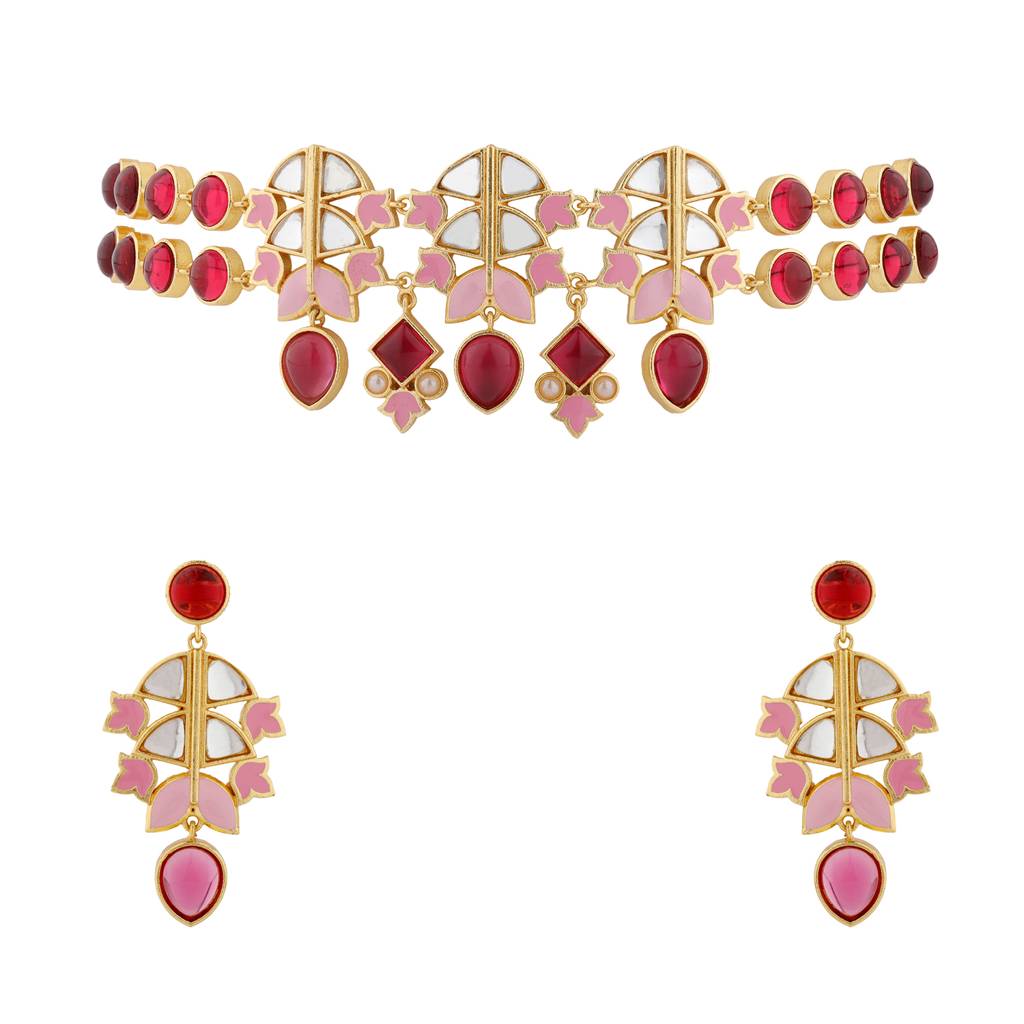 Forever More Lotus Radiance Necklace Set : 8905124497892