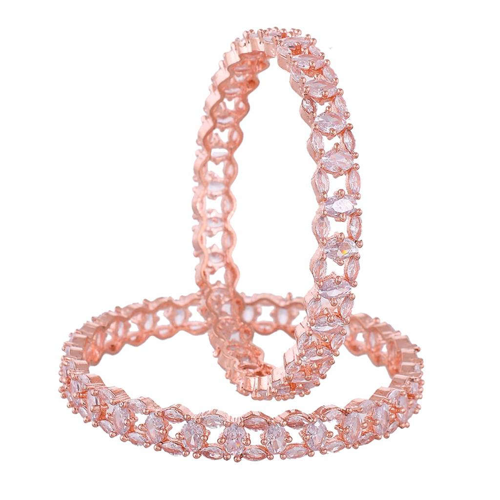 Sparkling Elegance White Oval Cut Cz Bracelets : 8905124523553