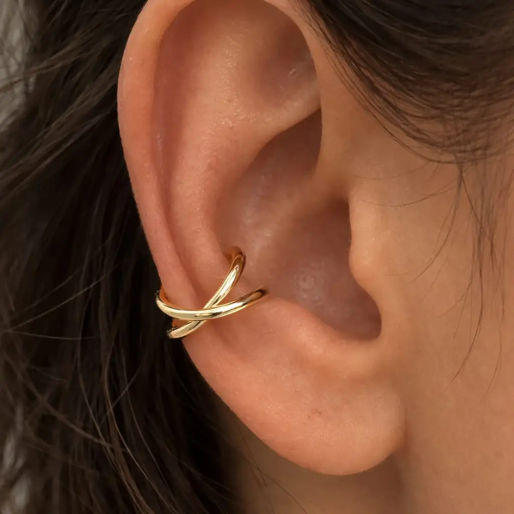 Twist Silver Pure Silver Earcuff : VECF02-SL-G