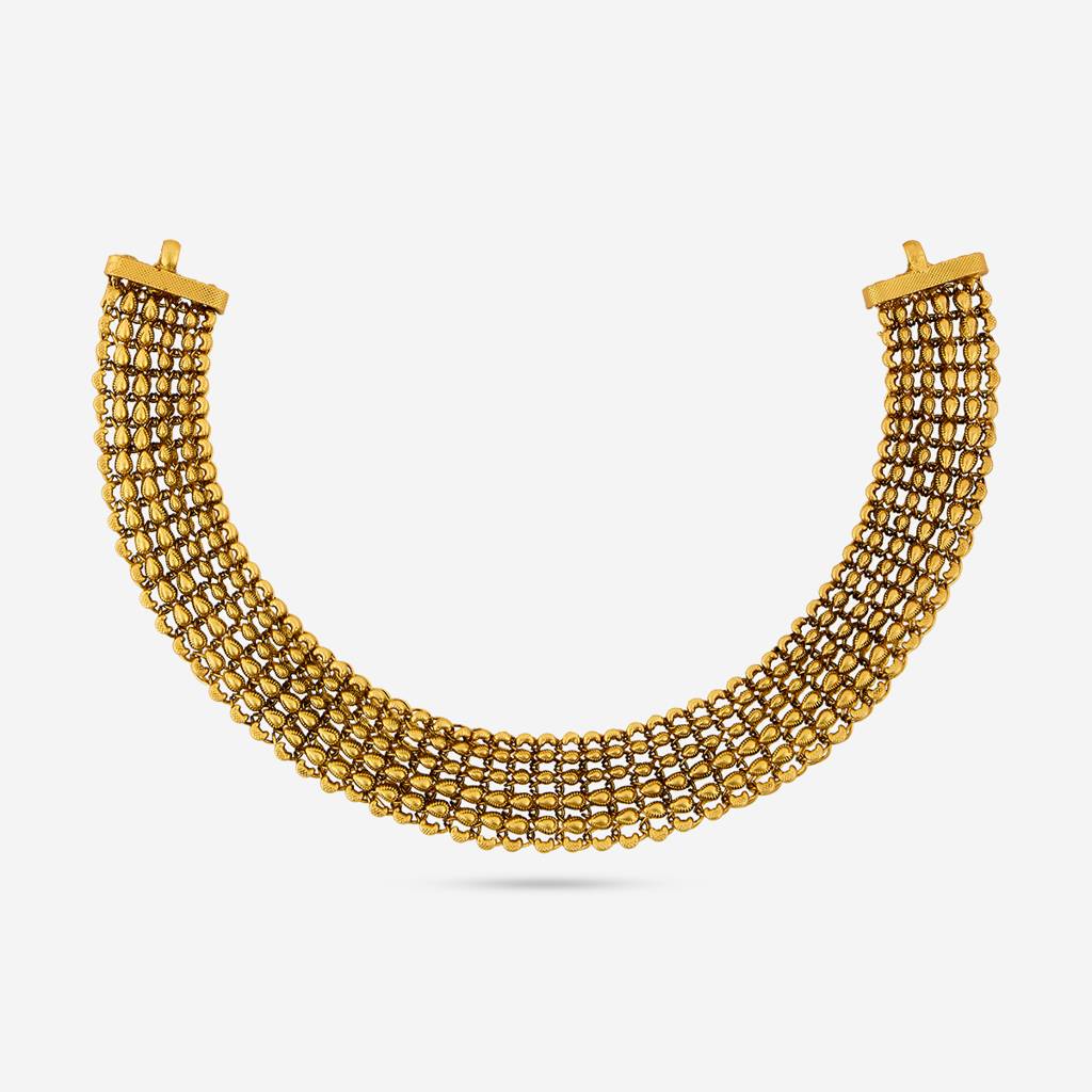 Gold - Plated Bridesmaid Temple Necklace - 454280 : 454280