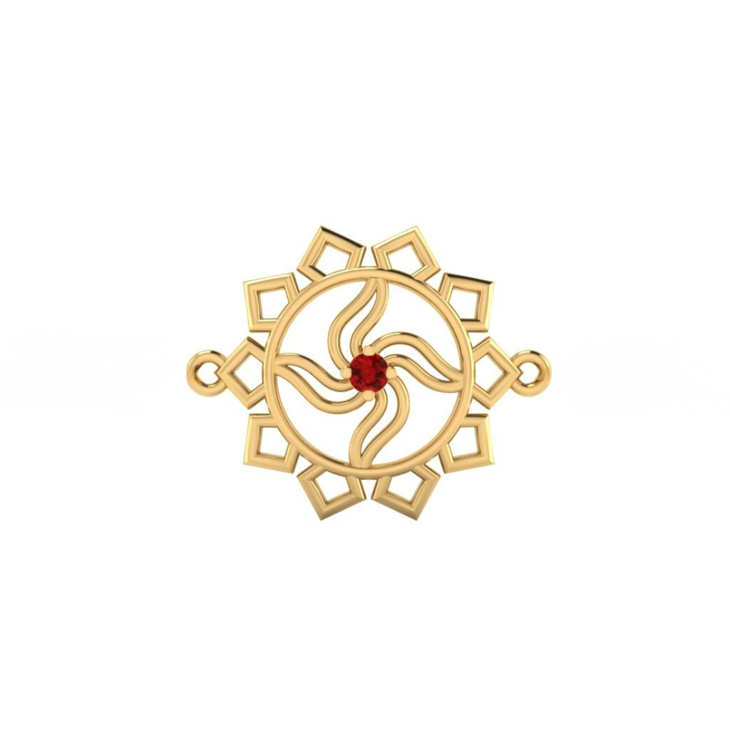 Silver Swastika Rakhi : RB-0018