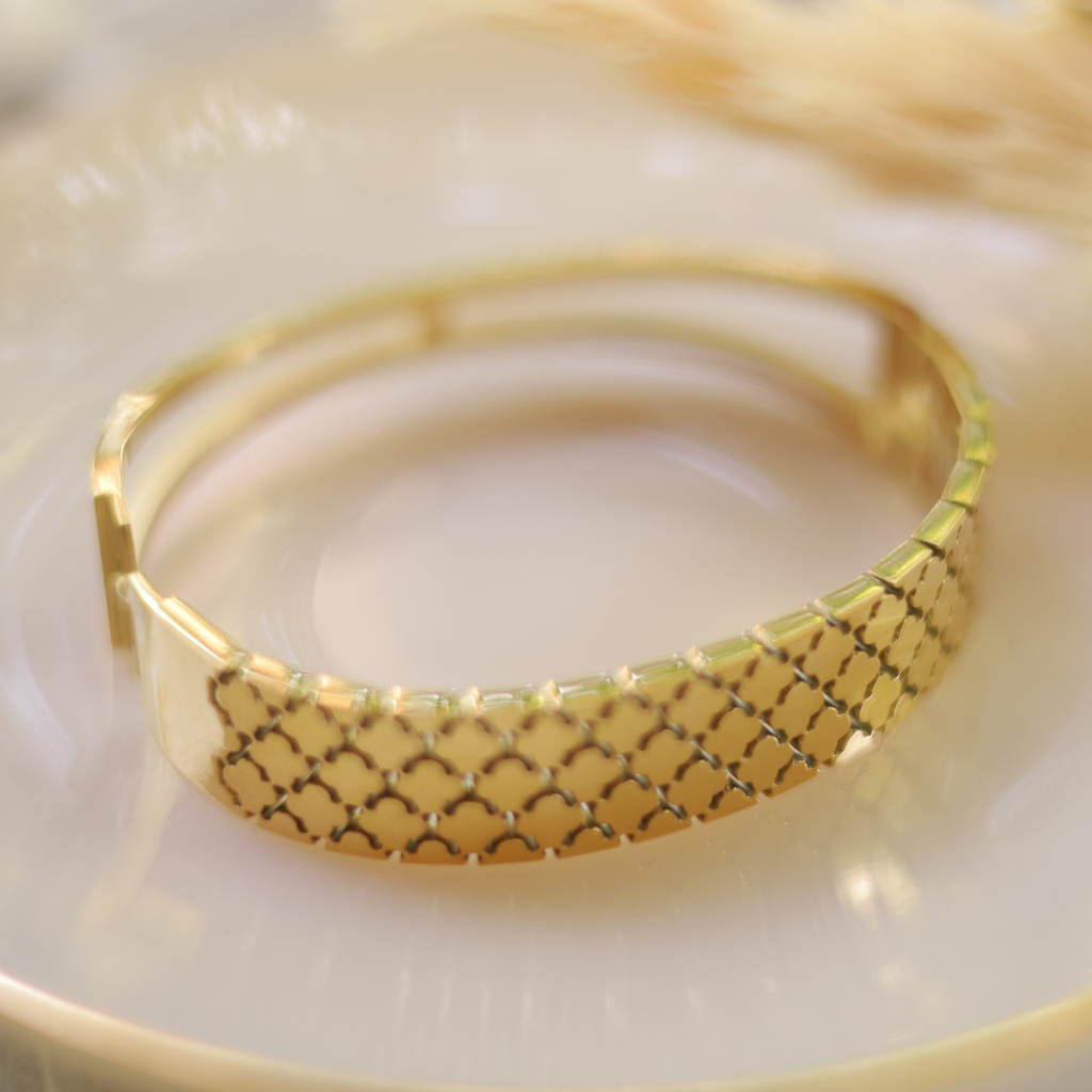 Modern Mesh Weave Bracelet : RB-18G