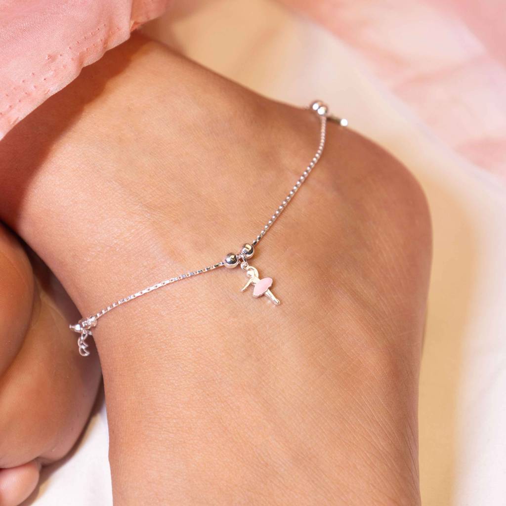 Adya Ballerina Charm Anklet : SA8226
