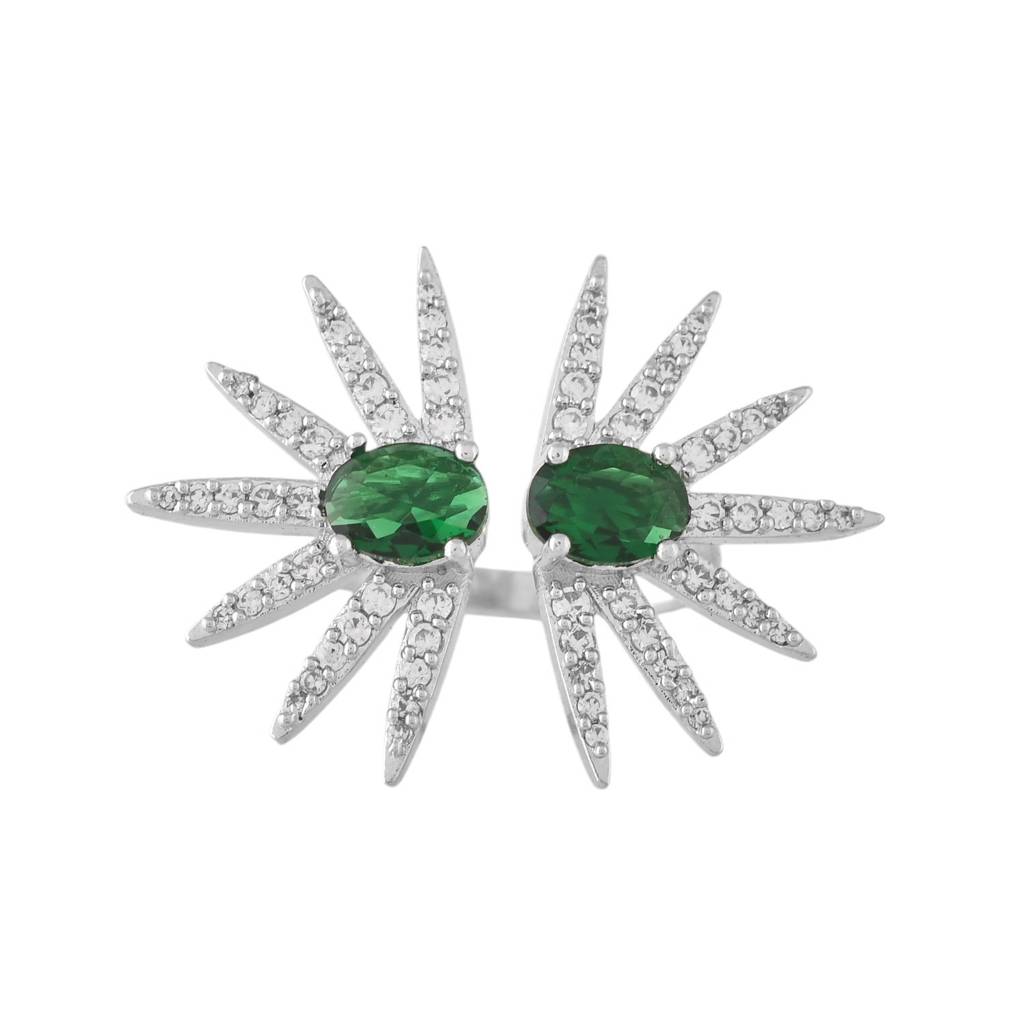 Fireworks Emerald Spark Ring : 8905124548303