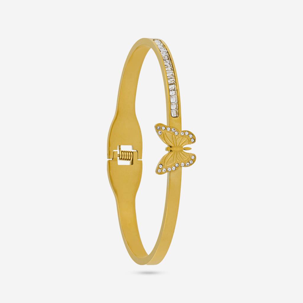 White Gold - Plated Casual Wear Trendy Kada - 458950 : 458950