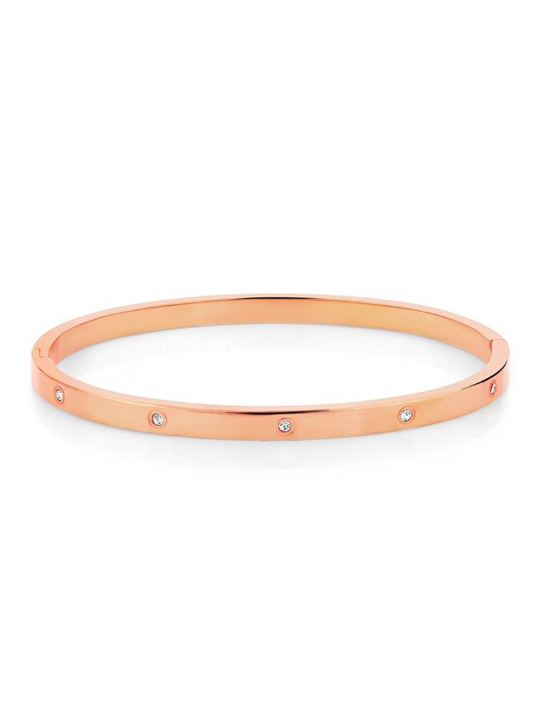 Slim Crystal Bangle Stainless Steel Waterproof & Anti-Tarnish : B58SJSS0R
