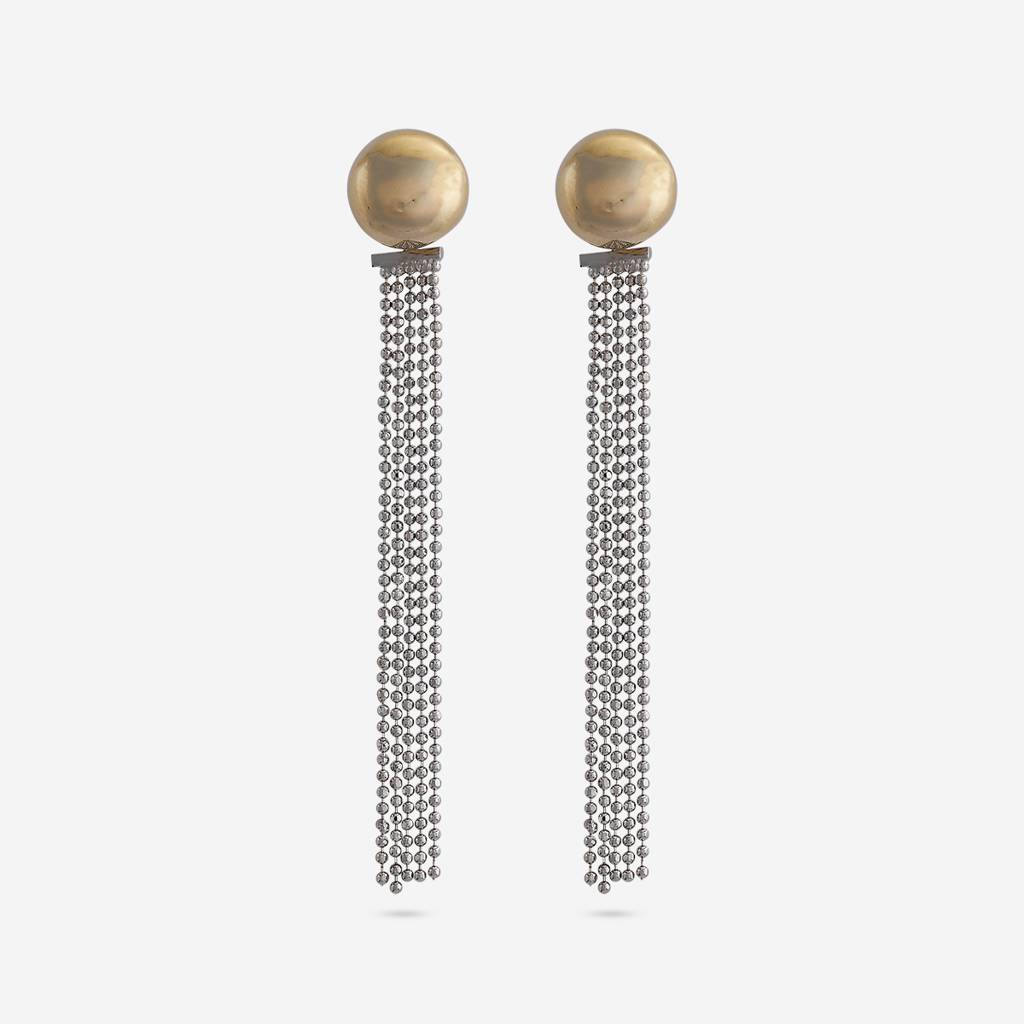 Rhodium-Gold - Plated Casual Wear Trendy Earring - 450735 : 450735