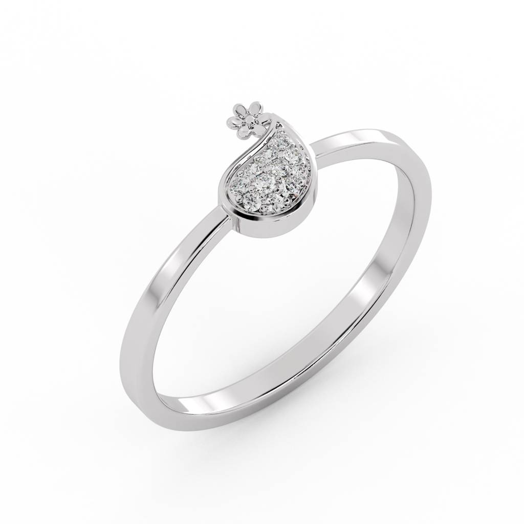 9K Bis Hallmarked Ring For Women/Girls | Avr1079 : AVR1079WC_8