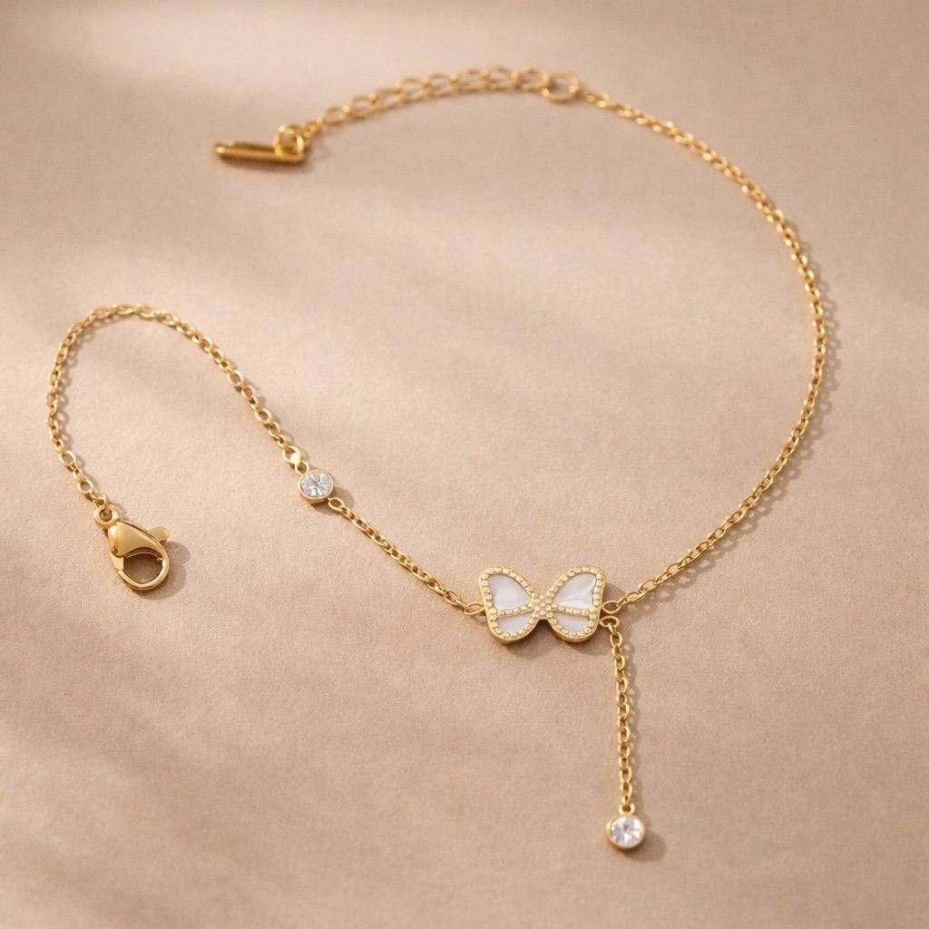 Bow Charm Bracelet : SLT-BR-8
