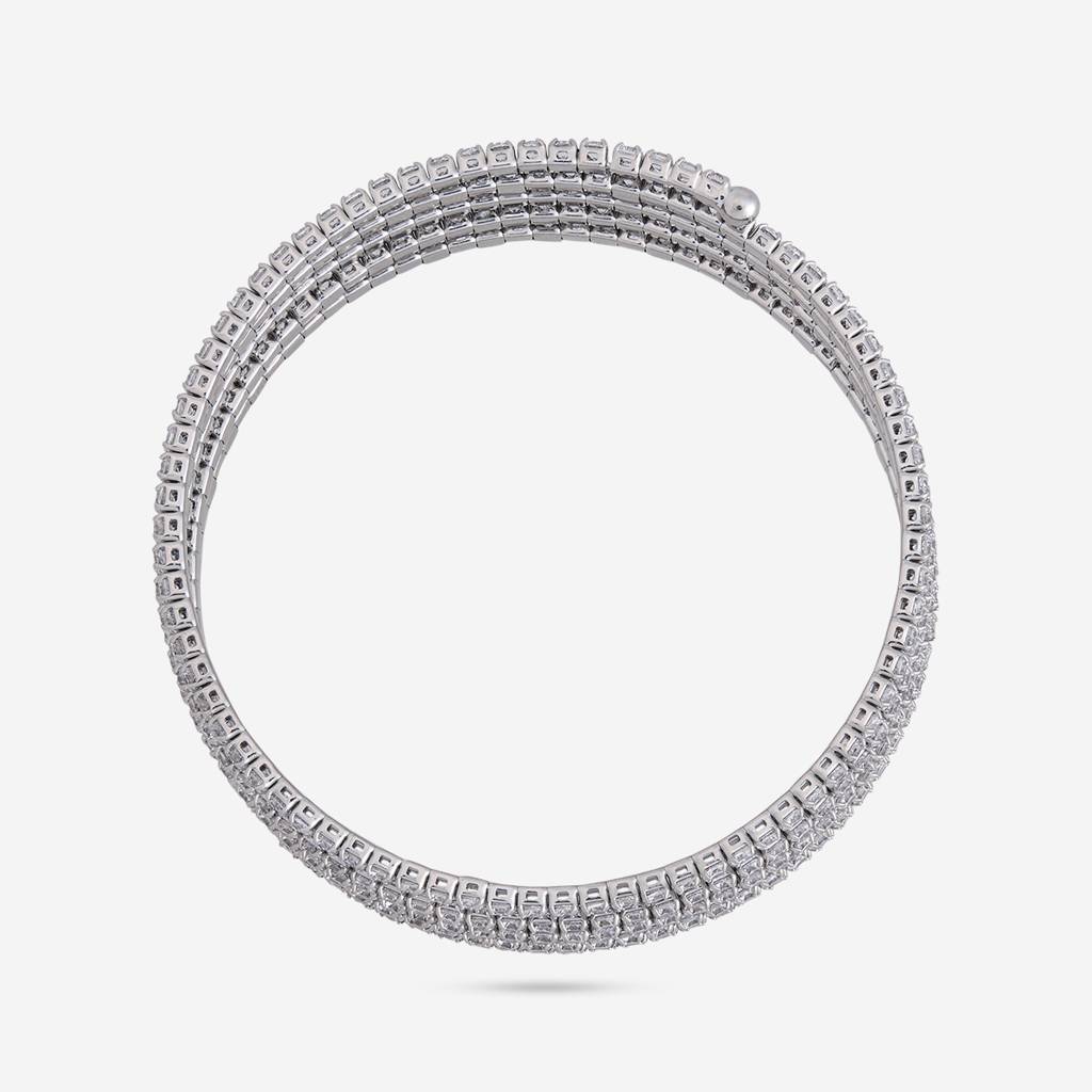 White - Plated Casual Wear Trendy Kada - 464420 : 464420