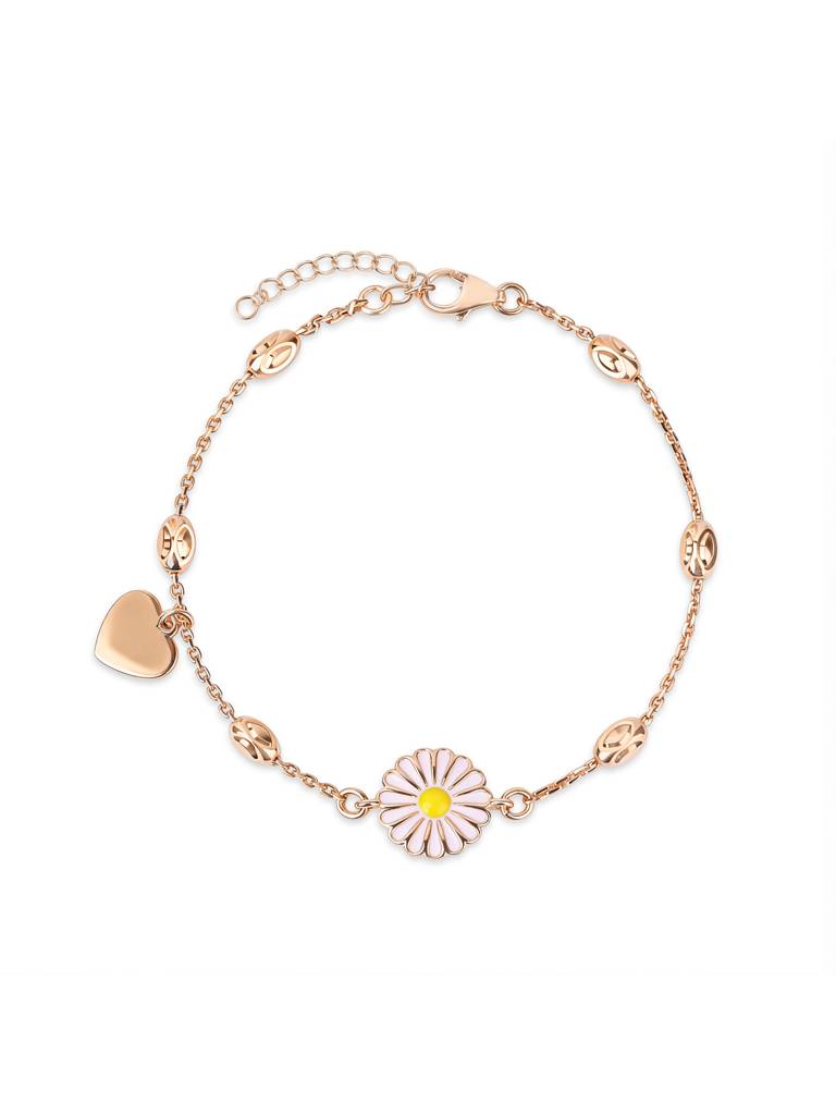 Silver Rose Gold Daisy Kids Jewellery : XKDR24