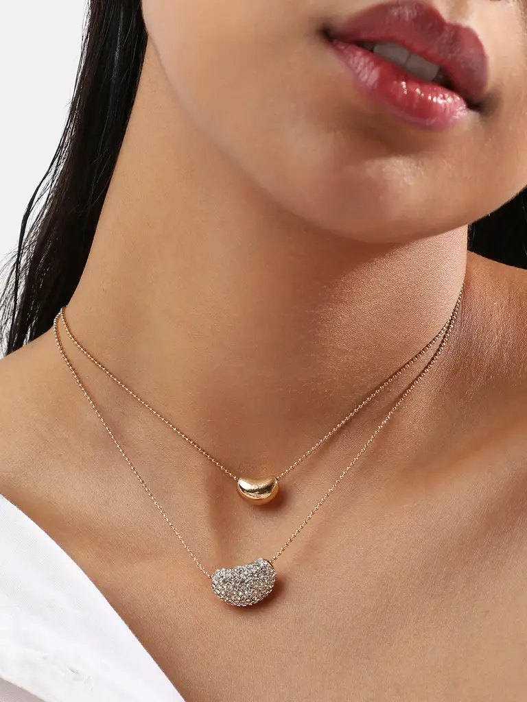 Sena-Women'S Bling Bean Multi-Strand Necklace : SOHINC8657