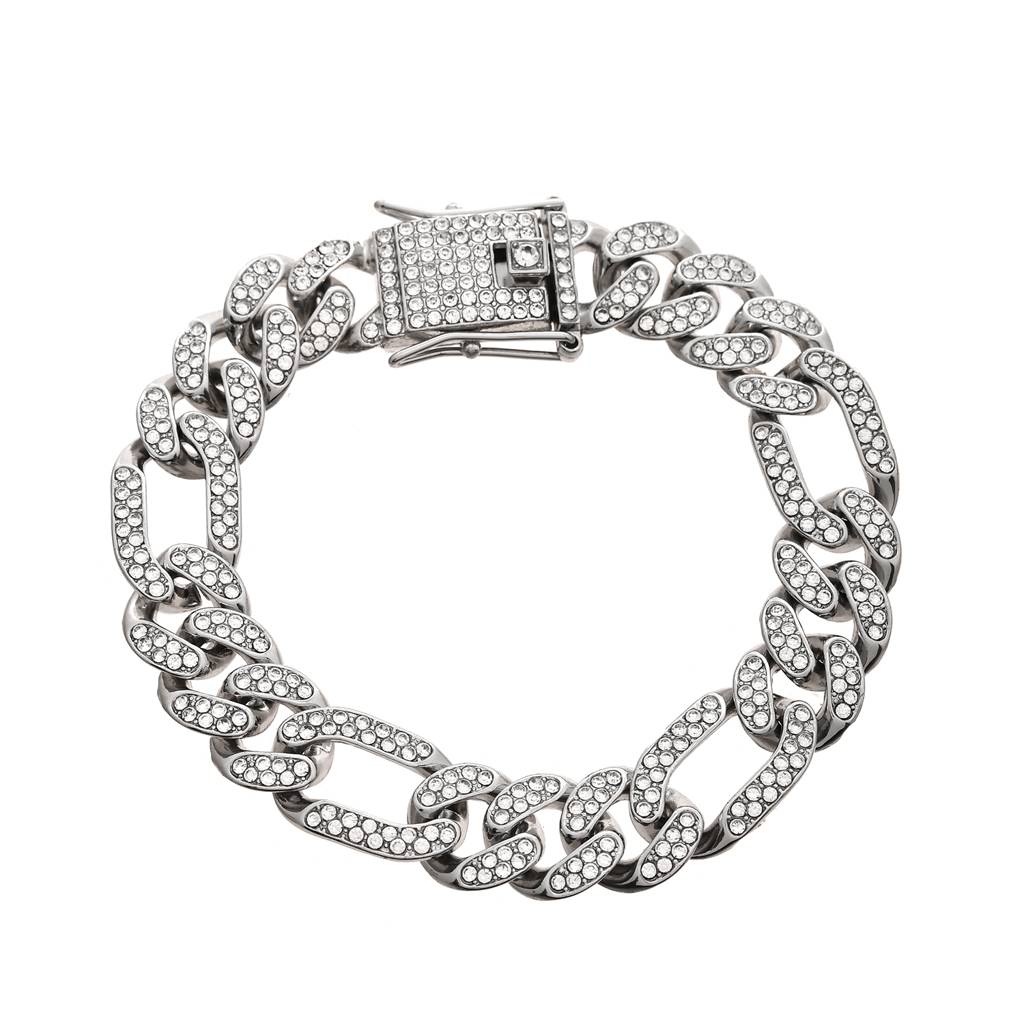 Eclipse Majestic Sparkle American Diamond Men'S Bracelet : 8905124542790