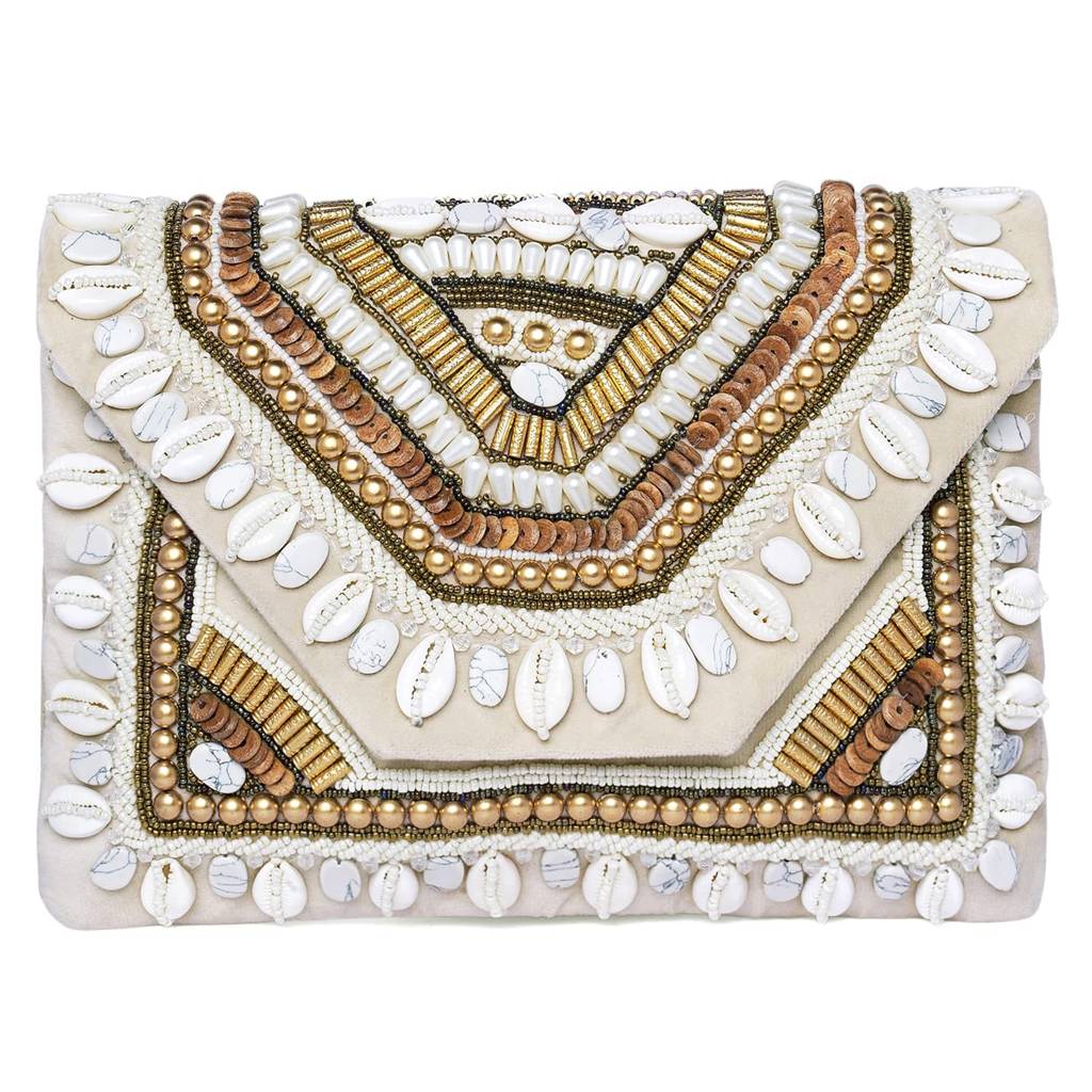 Clutch Purses For Women Handmade Evening Sling Handbag Stylish Bridal Fashion Clutch Bag For Girls (C156G) : C156CRM