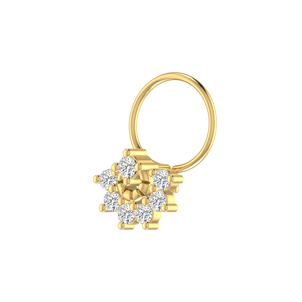 Avsar 9K Bis Hallmarked | Nosepin For Women/Girls |  Avno273 : AVNO273YC