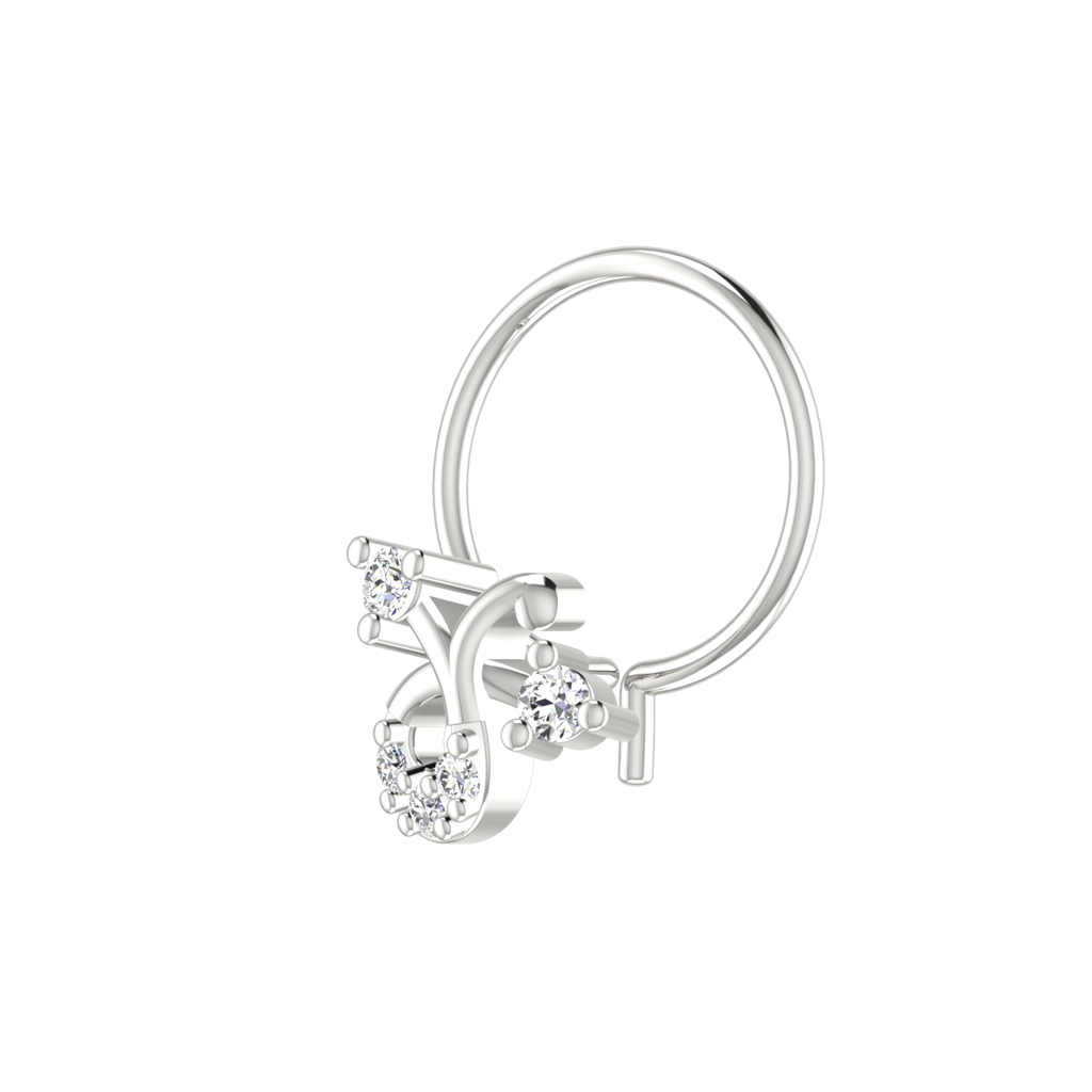 Avsar 9K Bis Hallmarked | Nosepin For Women/Girls |  Avno299 : AVNO299WC