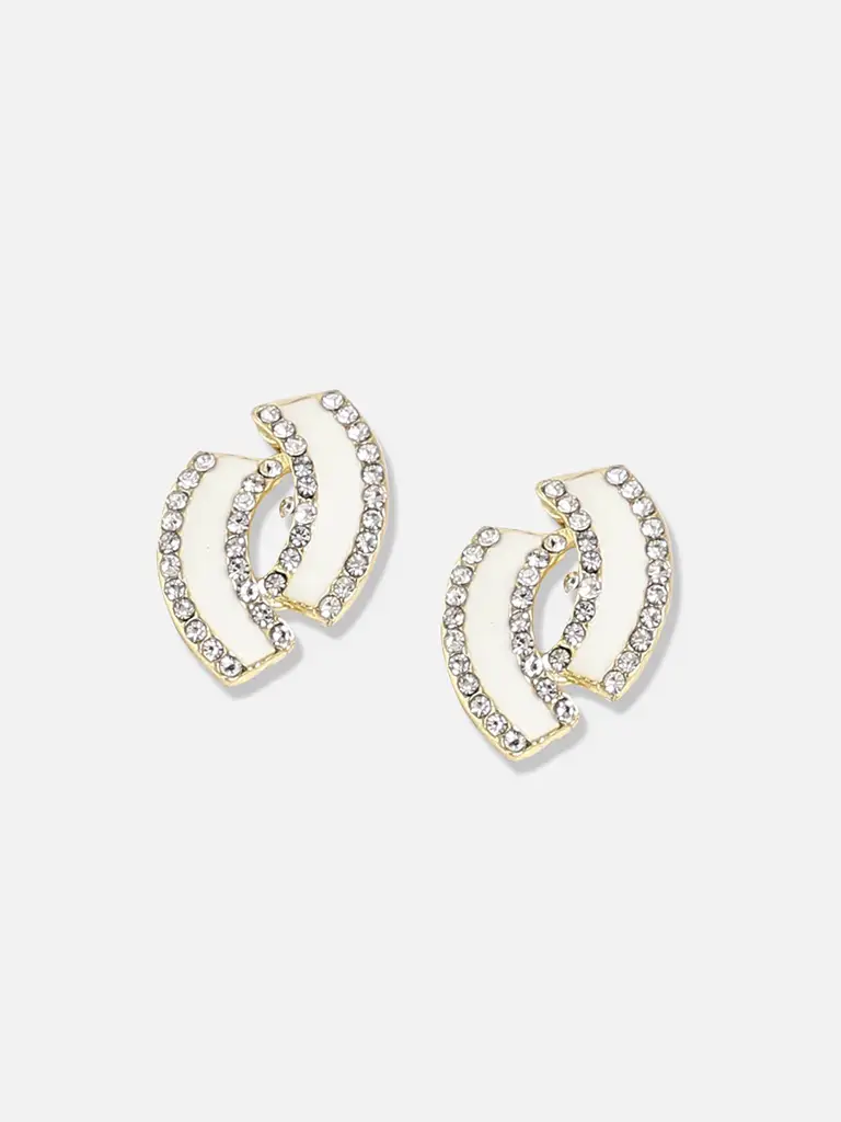 Alondra-Silver Plated Designer Stone Party Drop Earring For Women : SOHEAR3107