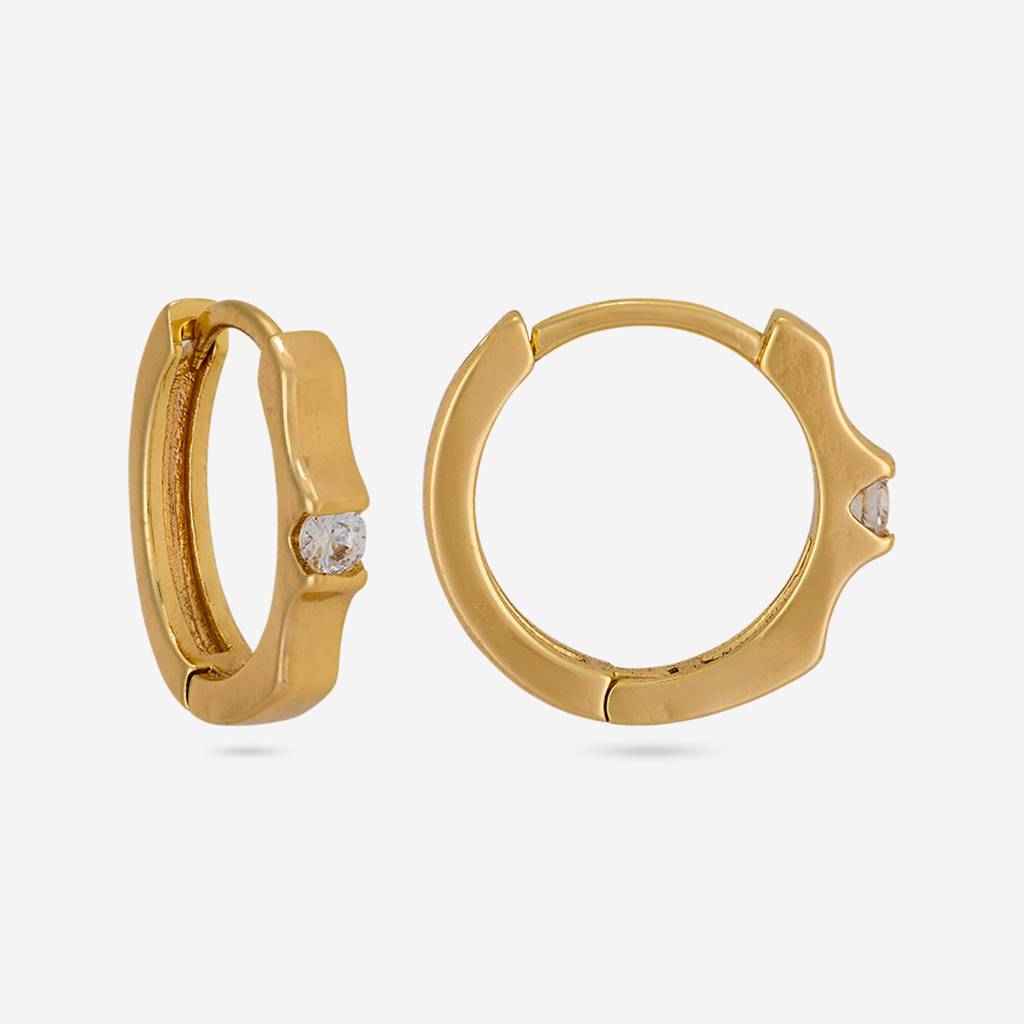 White Gold - Plated Casual Wear Trendy Zircon Earring - 460332 : 460332