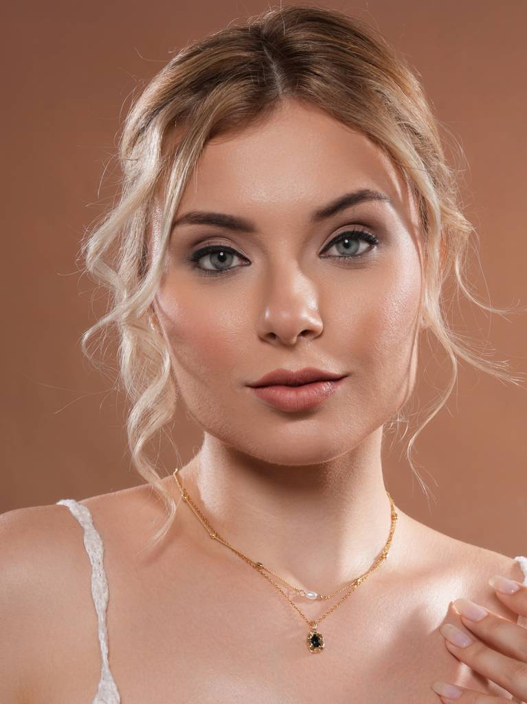 Midnight Muse Layered Necklace : Z-NL-019